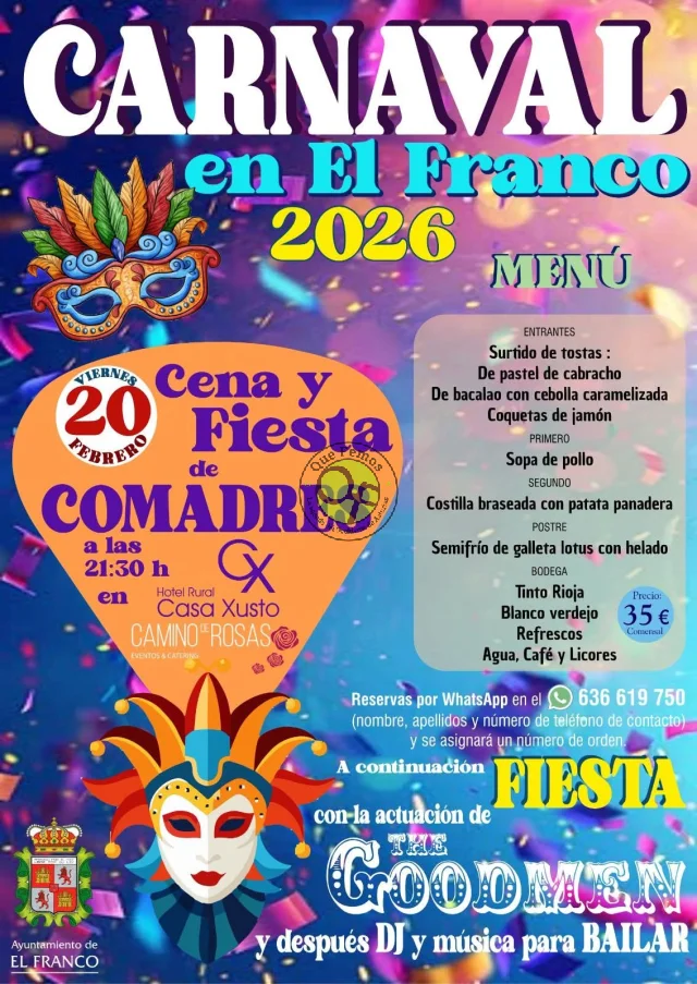 Las mujeres de El Franco disfrutarán de su Fiesta de Comadres 2026