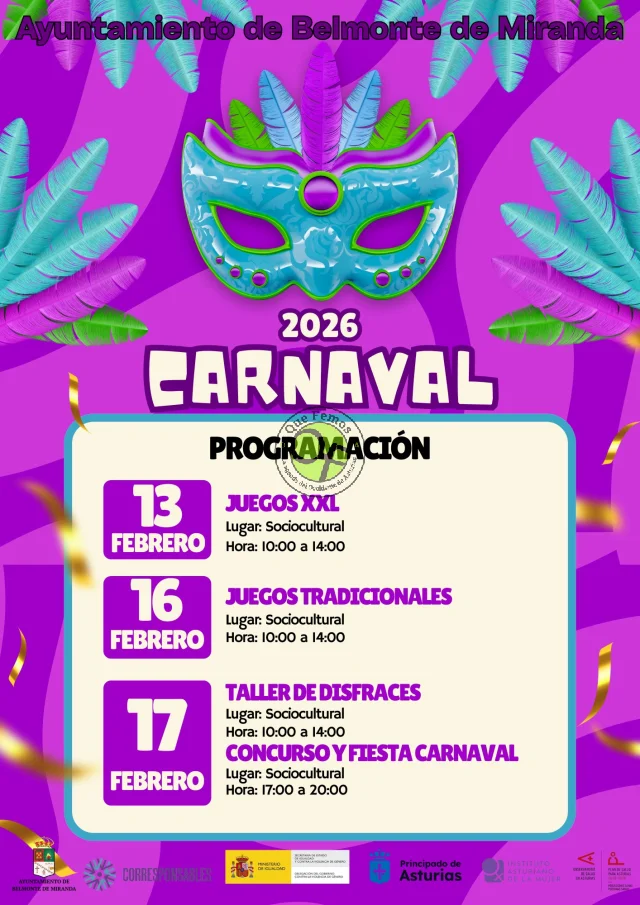 Carnaval 2026 en Belmonte de Miranda