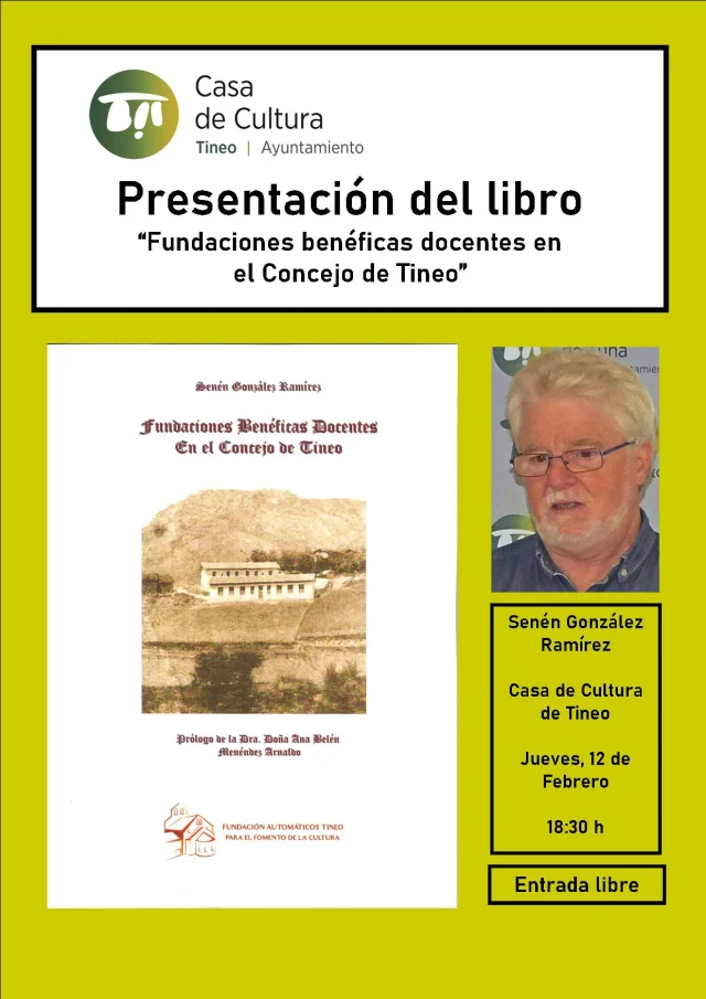 El historiador Senén González Ramírez presenta su nuevo libro en Tineo