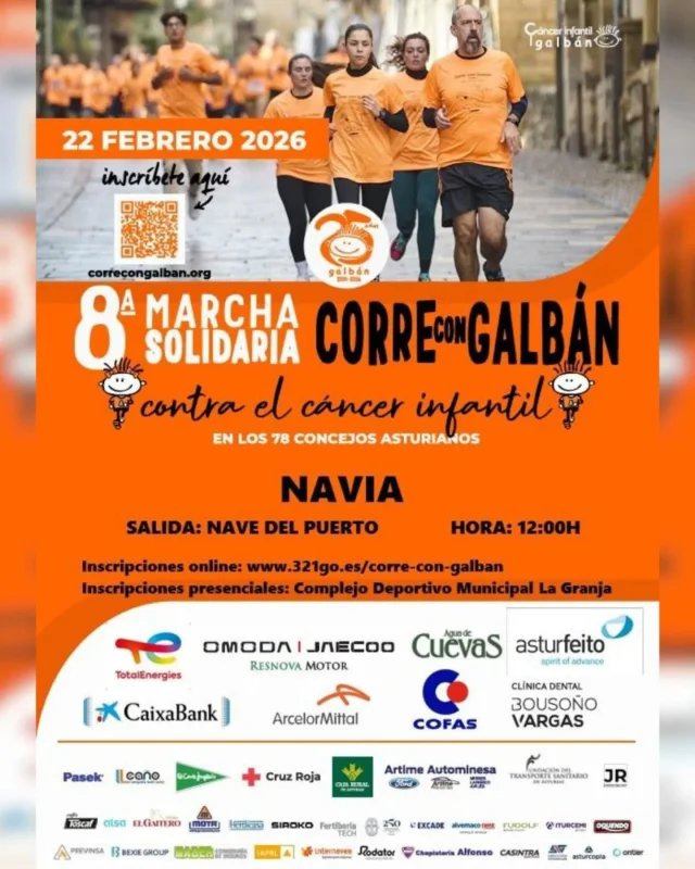8ª Marcha Solidaria Corre con Galbán en Navia 2026