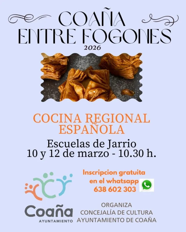 Coaña Entre Fogones regresa con Cocina Regional Española