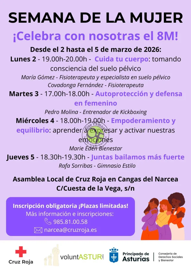 Semana de la Mujer 2026 en Cangas del Narcea