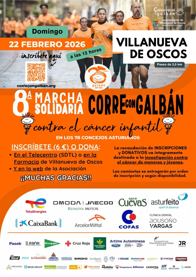 VIII Marcha Solidaria Galbán 2026 en Villanueva de Oscos