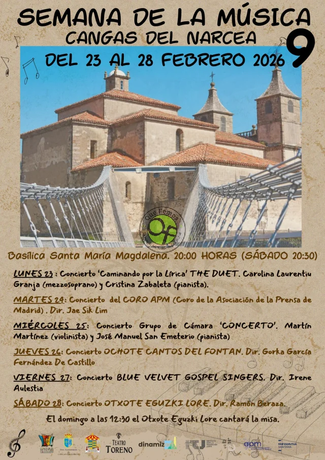 Cangas del Narcea celebra su Semana de la Música 2026