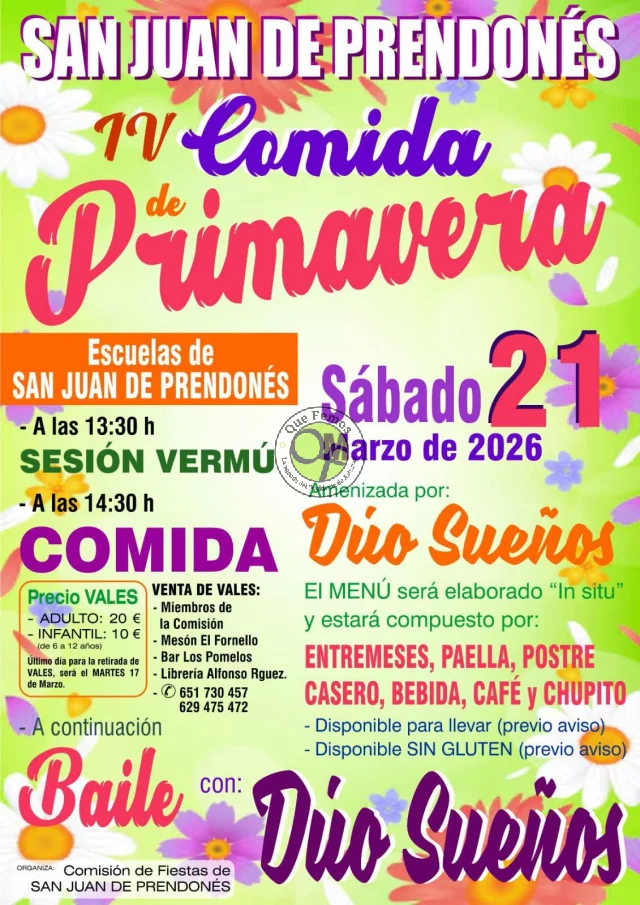IV Comida de Primavera en San Juan de Prendonés 2026