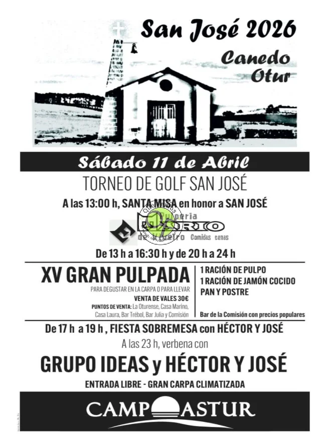 Fiestas de San José 2026 en Canedo de Otur