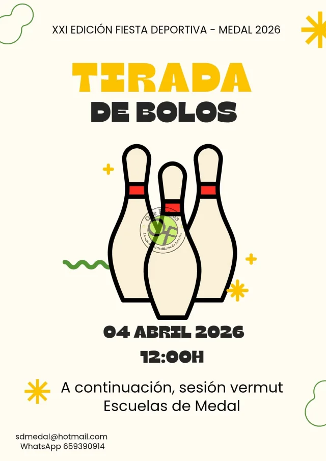 Tirada de Bolos y sesión vermú en las Escuelas de Medal