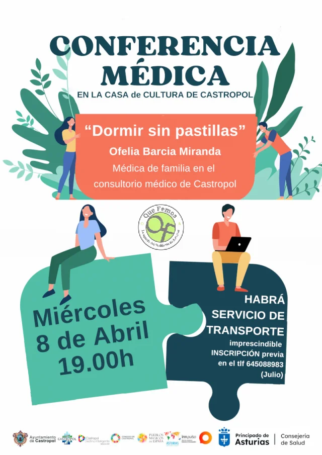 Conferencia médica sobre el sueño en Castropol