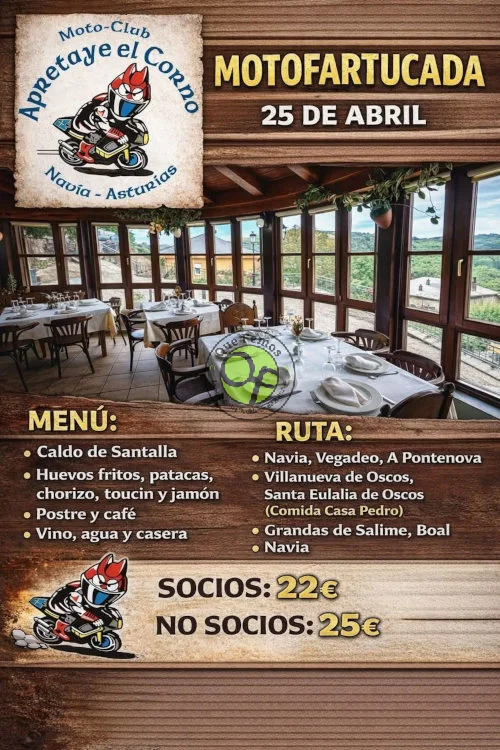 Motofartucada del Moto-Club Apretaye el Corno: abril 2026
