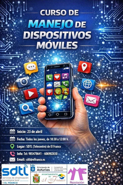 SDTL El Franco y Muyeres Esqueicidas organizan un curso de manejo de teléfonos móviles