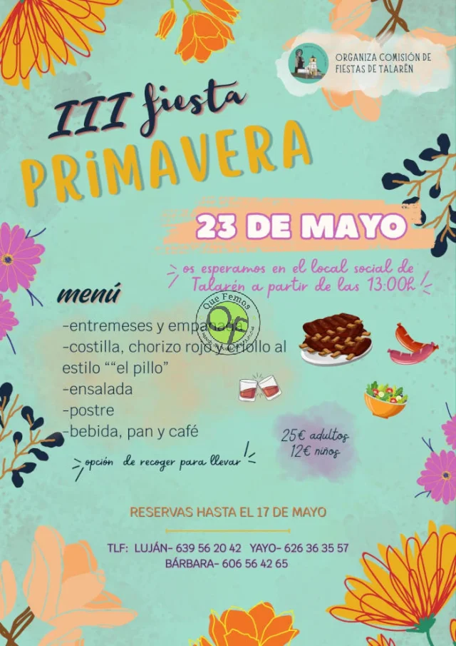 Fiesta de la Primavera 2026 en Talarén