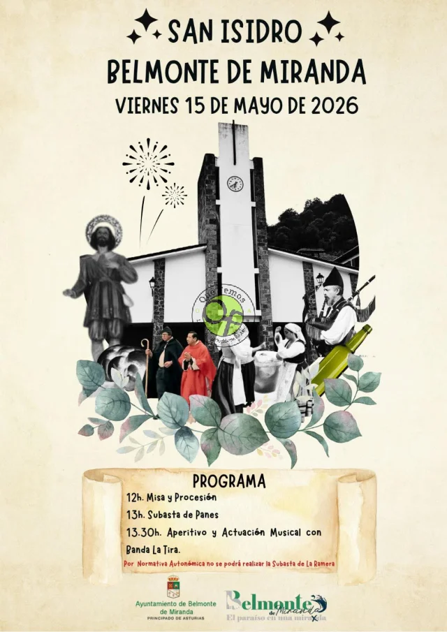 Fiesta de San Isidro 2026 en Belmonte de Miranda