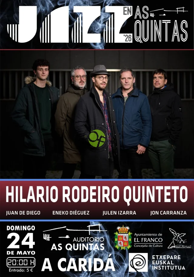 Concierto de jazz de Hilario Rodeiro Quinteto en El Franco