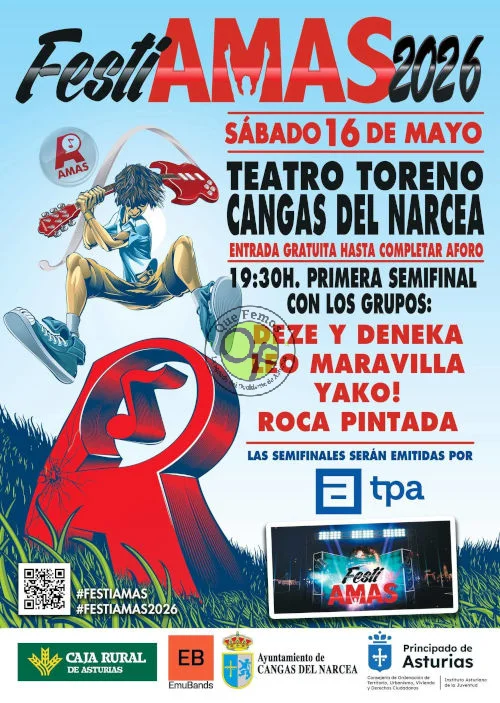El Teatro Toreno de Cangas del Narcea acogerá la primera semifinal de los FestiAMAS 2026