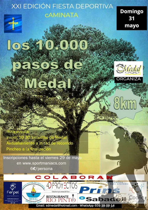 Caminata Los 10.000 Pasos de Medal 2026