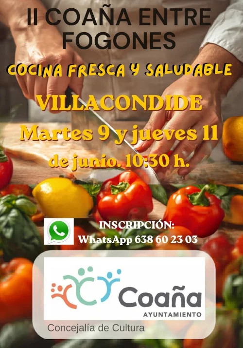 Coaña Entre Fogones en Villacondide con cocina fresca y saludable