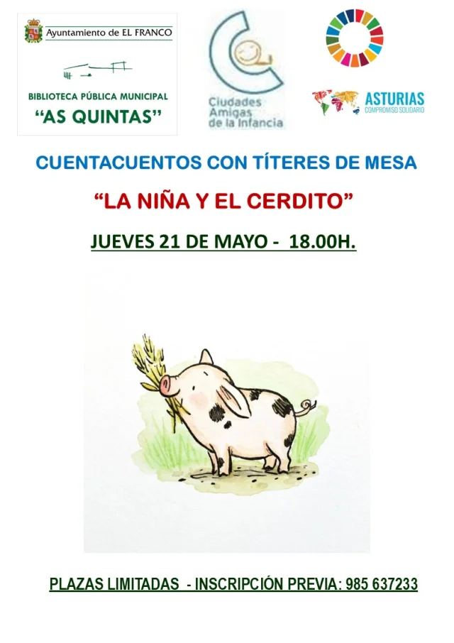 Cuentacuentos con títeres en la Biblioteca de As Quintas