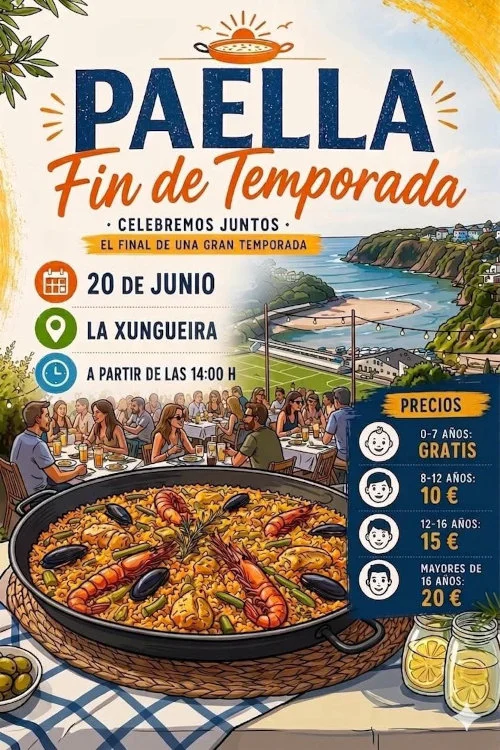 El Real Tapia C.F. organiza una gran paellada de fin de temporada