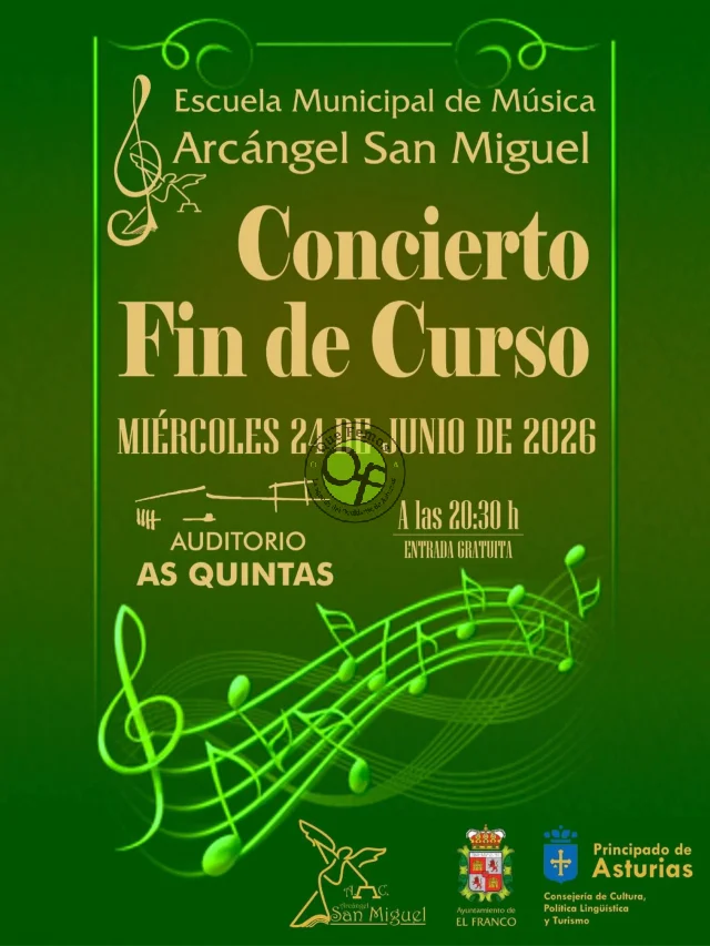 Concierto de Fin de Curso de la Escuela de Música Arcángel San Miguel