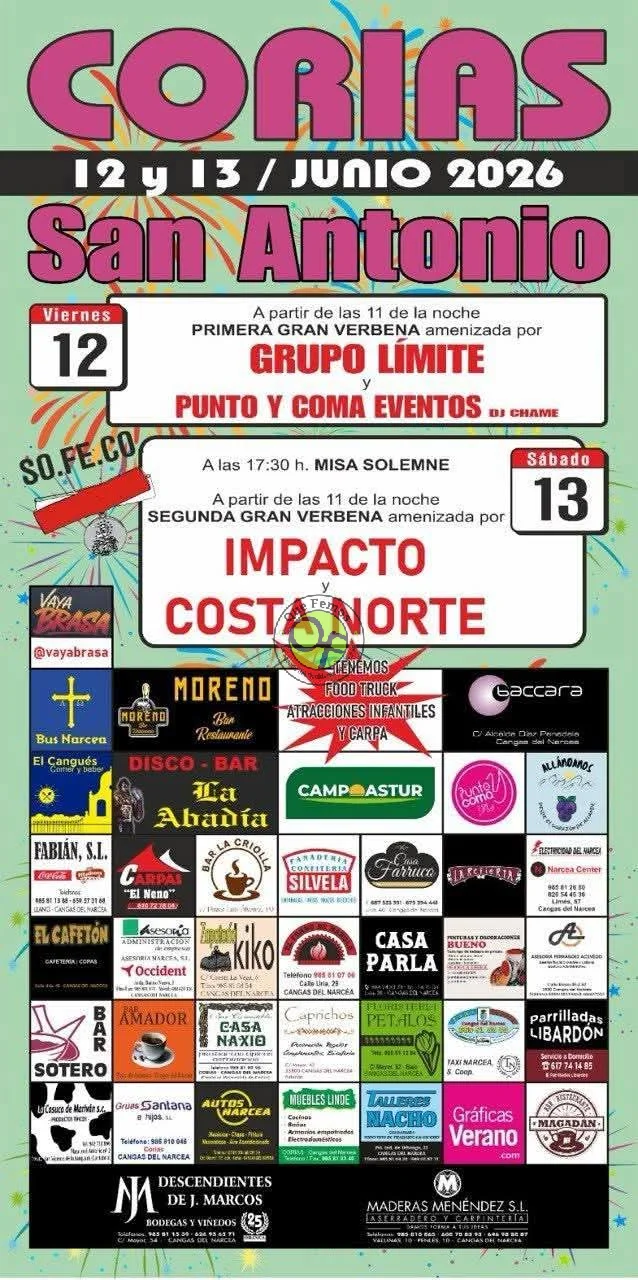 Fiestas de San Antonio 2026 en Corias