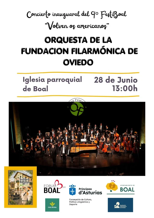 Concierto de la orquesta de la Fundación Filarmónica en Boal