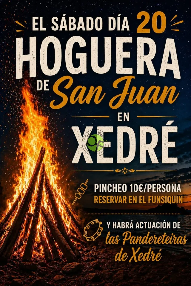 En Xedré encienden su hoguera de San Juan el próximo sábado