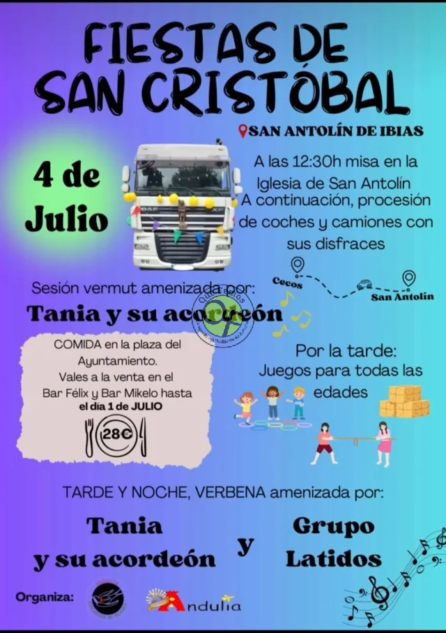 Fiesta de San Cristóbal 2026 en Ibias
