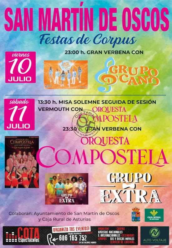 Festas de Corpus 2026 en San Martín de Oscos