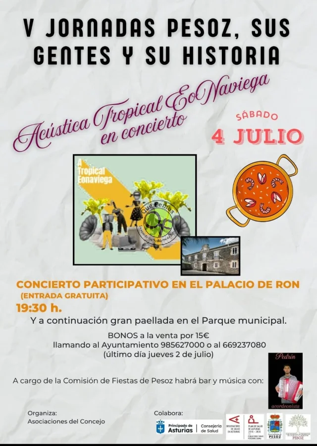 V Jornadas Pesoz, sus gentes y su historia con concierto de Acústica Tropical Eonaviega