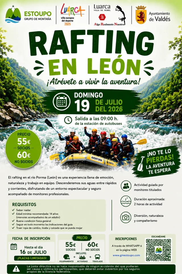 RAFTING EN LEON
