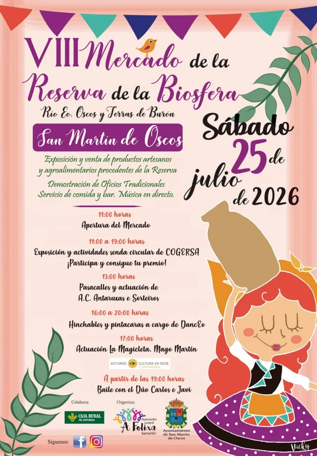 VIII Mercado de la Reserva de la Biosfera en Samartín d'Oscos 2026