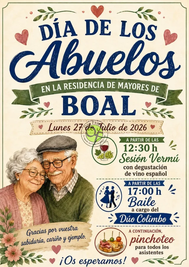 La Residencia de Mayores de Boal celebra el Día de los Abuelos 2026