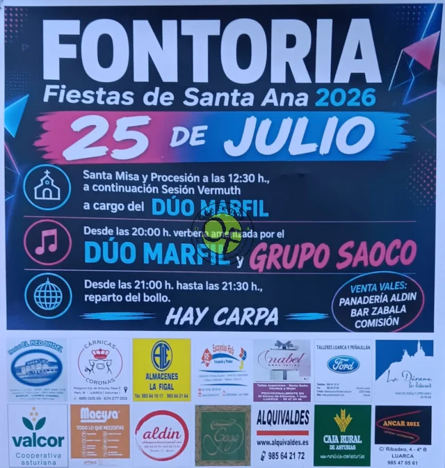 Fiestas de Santa Ana 2026 en Fontoria