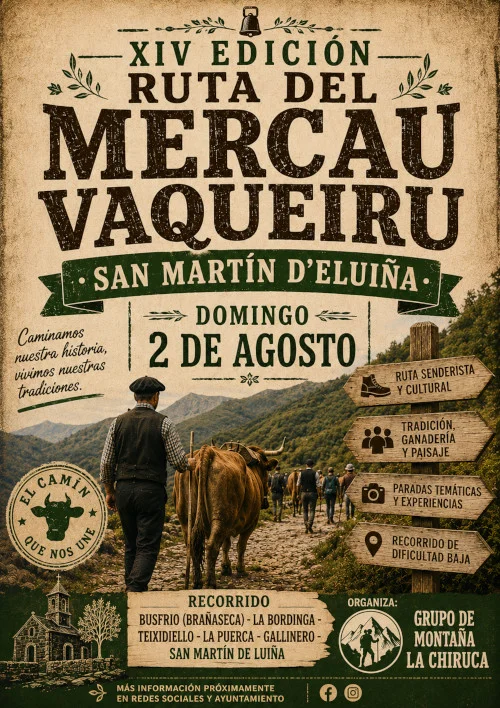Ruta del Mercáu Vaqueiru con La Chiruca