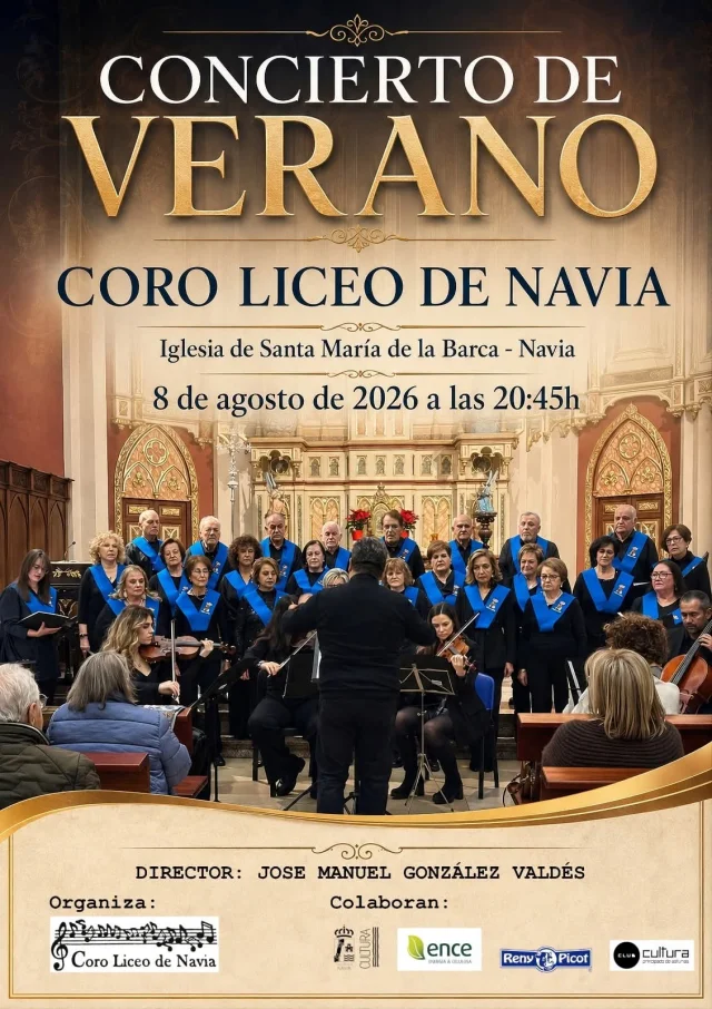 Concierto de Verano 2026 del Coro Liceo de Navia