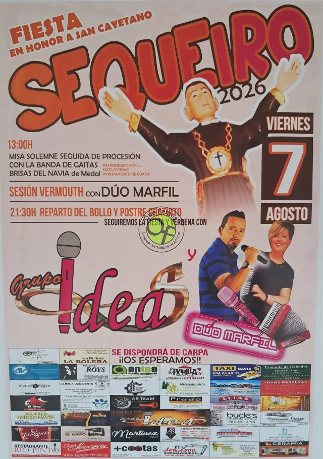 Fiesta de San Cayetano 2026 en Sequeiro