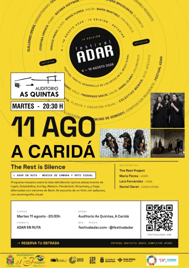 El Festival ADAR recala en A Caridá con The Rest is Silence