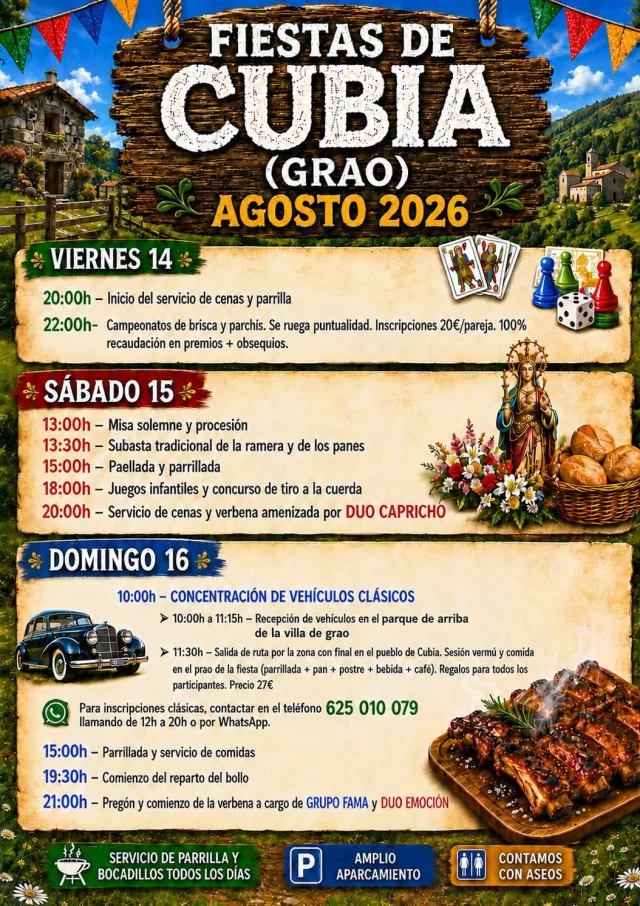 Fiestas de Cubia 2026