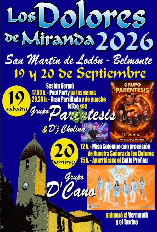 Fiestas de los Dolores de Miranda 2026 en San Martín de Lodón