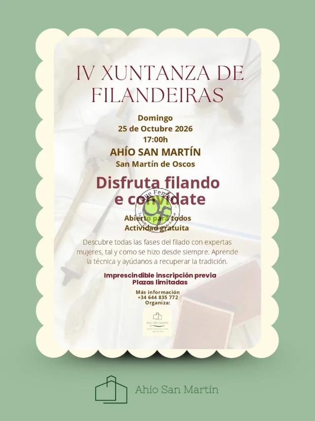 IV Xuntanza de filar en Ahío San Martín