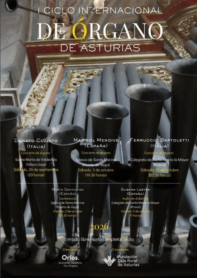 El I Ciclo Internacional de Órgano de Asturias recala este fin de semana en Puerto de Vega