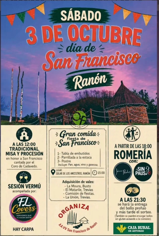 Fiestas de San Francisco 2026 en Ranón