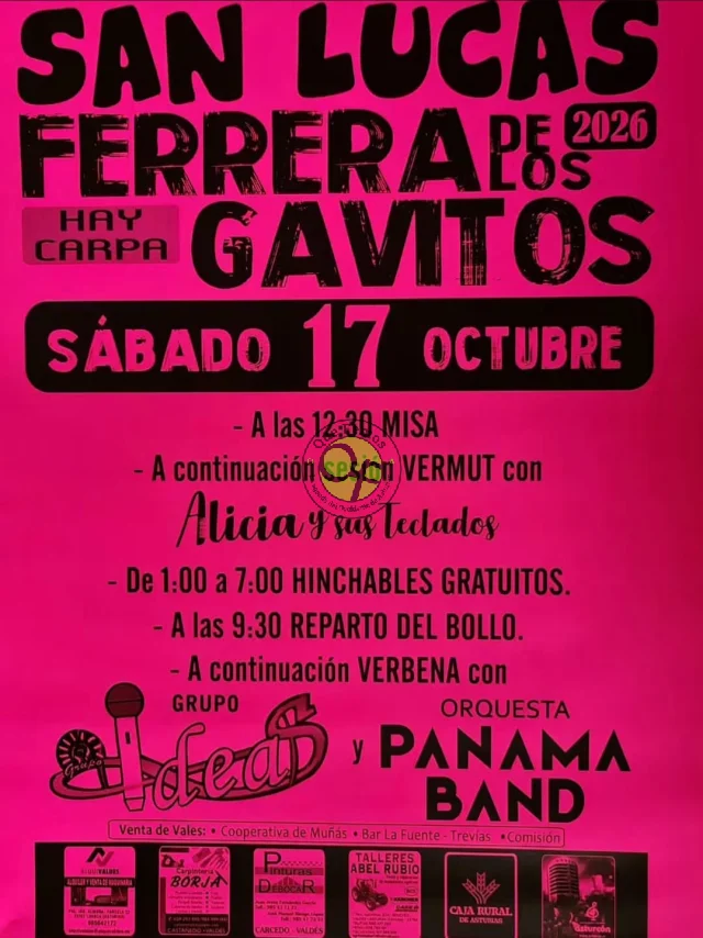 Fiestas de San Lucas 2026 en Ferrera de los Gavitos