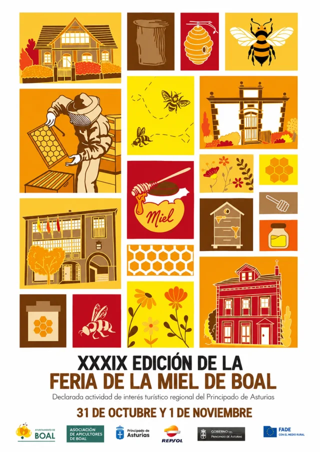 La XXXIX Feria de la Miel de Boal 2026 volverá a endulzar el otoño asturiano