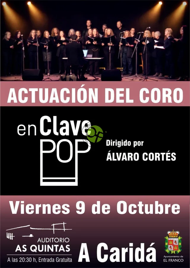El coro En Clave POP actuará este viernes en el Auditorio As Quintas de A Caridá
