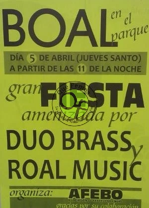 Fiesta y verbena de Jueves Santo en Boal 2012