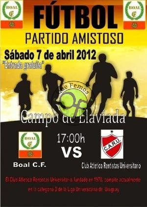 Boal C.F. en amistoso contra Club Atlético Rentistas Universitario