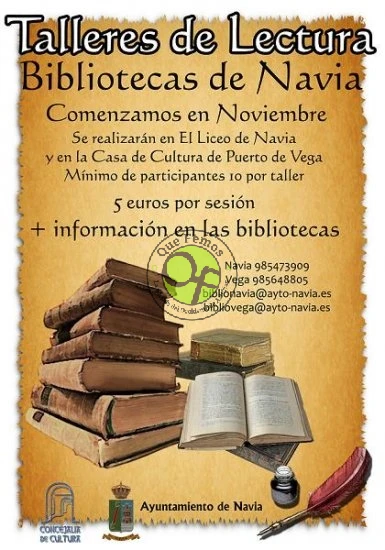 Talleres de Lectura en Navia y Puerto de Vega: Noviembre 2012