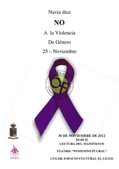 Día Internacional contra la violencia de género en Navia