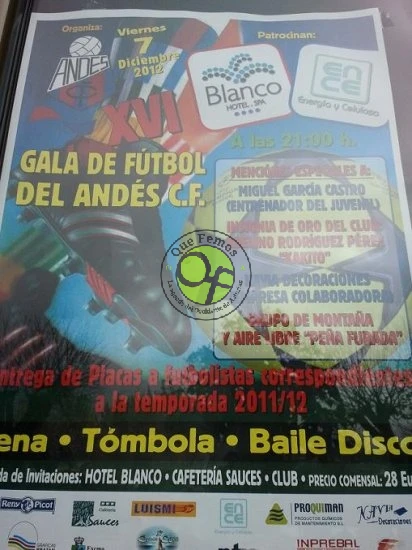 XVI Gala de Fútbol del Andés C.F.